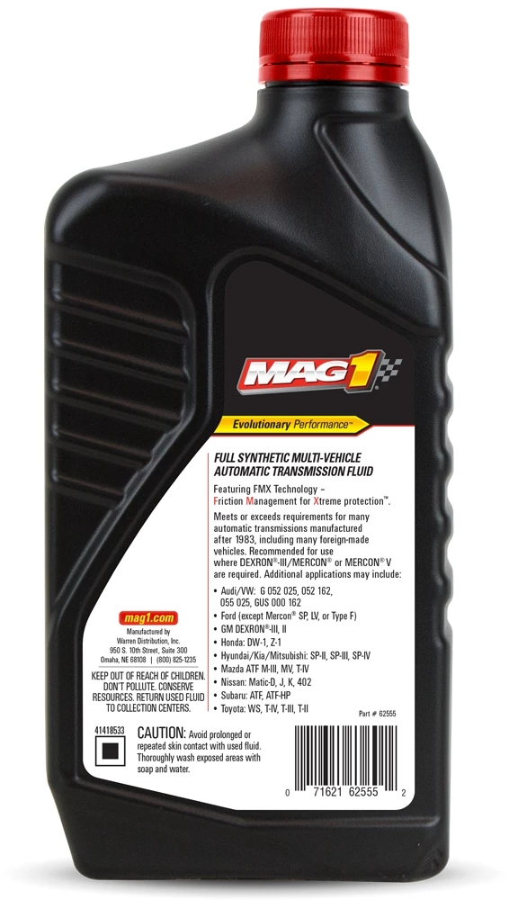MAG 1® Multi-Vehicle Transmission Fluid – Quart 2 MAG 1® Multi-Vehicle Transmission Fluid – Quart - Image 2