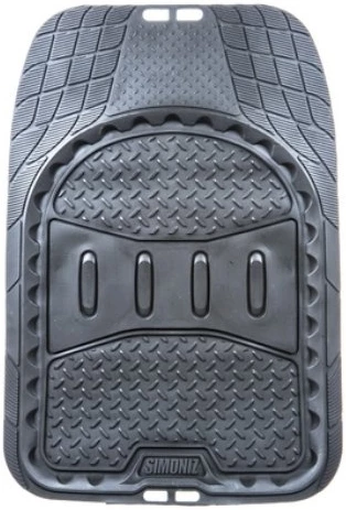 Simoniz 4 Pc. Deep Dish Diamond Plate Floor Mats 2 Simoniz 4 Pc. Deep Dish Diamond Plate Floor Mats - Image 2