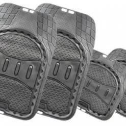 Simoniz 4 Pc. Deep Dish Diamond Plate Floor Mats