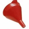 Funnel King 2-Quart Red Safety Polyethylene Funnel w/Screen