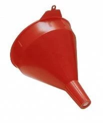 Funnel King 2-Quart Red Safety Polyethylene Funnel w/Screen