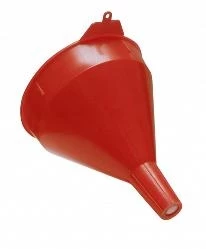 Funnel King 2-Quart Red Safety Polyethylene Funnel w/Screen 1 Funnel King 2-Quart Red Safety Polyethylene Funnel w/Screen
