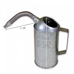 Funnel King 2-Quart Galvanized Measuring Container w/Flex Spout 2 Funnel King 2-Quart Galvanized Measuring Container w/Flex Spout - Image 2