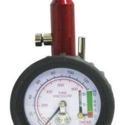 Milton Dial Single Head Tire Tread Depth Pressure Gauge, 0 to 120 PSI