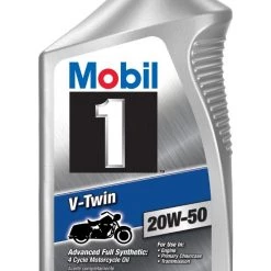 Mobil 1 V-Twin 20W-50 Synthetic Motorcycle Oil – Quart