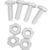 Custom Accessories White Nylon License Plate Fastener