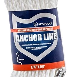 Attwood 11714-2 Hollow Braided Polypropylene Anchor Line -Automotive Sales Shop 11714 2 3 1