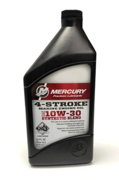 Mercury Mercruiser 10W-30 4-Stroke Outboard Oil, Quart 1 Mercury Mercruiser 10W-30 4-Stroke Outboard Oil, Quart