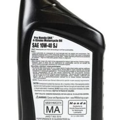Honda Pro GN4 ATV/UTV/Motorcycle Engine Oil 10W40, Quart -Automotive Sales Shop 12030335 1