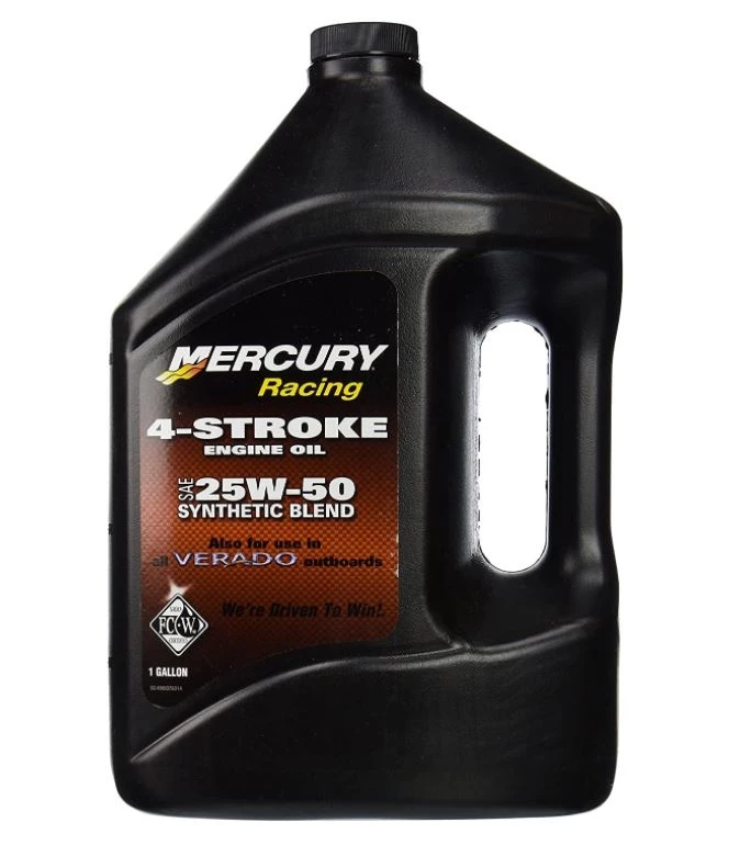 Mercury OEM Verado 4-Stroke Engine Oil SAE 25W-50 Synthetic Blend, Gallon 1 Mercury OEM Verado 4-Stroke Engine Oil SAE 25W-50 Synthetic Blend, Gallon