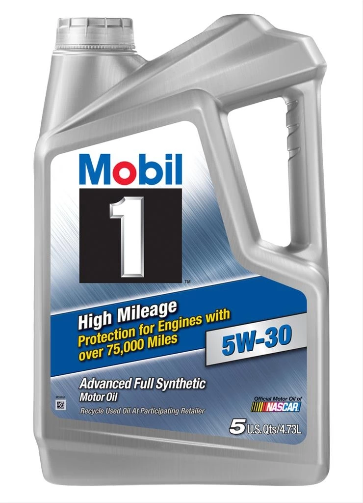 Mobil 1 High Mileage Motor Oil – 5 Quart 2 Mobil 1 High Mileage Motor Oil – 5 Quart - Image 2
