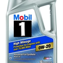Mobil 1 High Mileage Motor Oil – 5 Quart 5 Mobil 1 High Mileage Motor Oil – 5 Quart -Automotive Sales Shop 122536 1