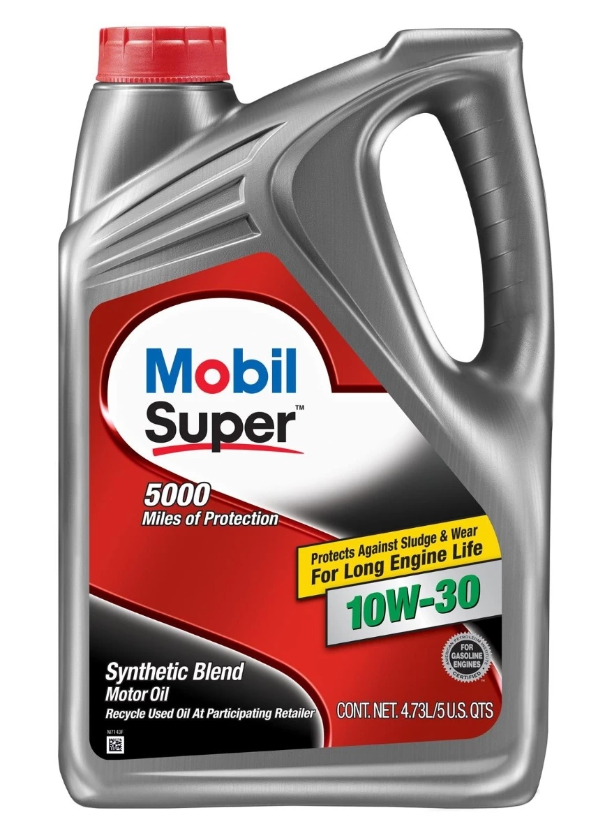 Mobil Super 5000 Synthetic Blend Motor Oil – 5 Quart-10W-30 1 Mobil Super 5000 Synthetic Blend Motor Oil – 5 Quart-10W-30