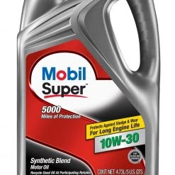 Mobil Super 5000 Synthetic Blend Motor Oil – 5 Quart-10W-30