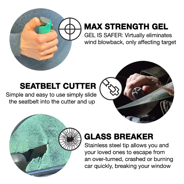 Sabre Red Safe Escape 3-in-1 Automotive Tool - Mint 3 Sabre Red Safe Escape 3-in-1 Automotive Tool - Mint - Image 3