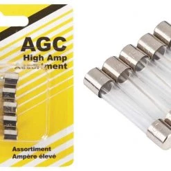 Bussmann BP/AGC-A5-RP High Amp Glass Fuse Assortment - 5 Pack