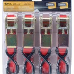 Max Load 37112 1"X10' Ratchet Strap Tie Down - 4 Pack