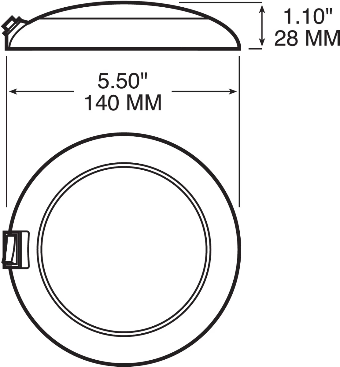 Peterson Mfg. V379S Great White LED Dome/Interior Light w/ Switch 2 Peterson Mfg. V379S Great White LED Dome/Interior Light w/ Switch - Image 2