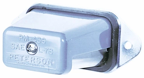 Peterson Mfg. V436SX Chrome, Stud-Mount License Plate Light 1 Peterson Mfg. V436SX Chrome, Stud-Mount License Plate Light