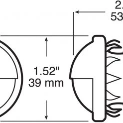 Peterson Mfg. V438 Chrome License Plate/Utility Light 3 Peterson Mfg. V438 Chrome License Plate/Utility Light -Automotive Sales Shop 2170050 2 2