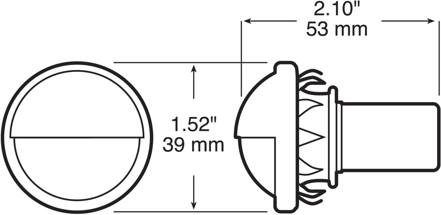 Peterson Mfg. V438 Chrome License Plate/Utility Light 2 Peterson Mfg. V438 Chrome License Plate/Utility Light - Image 2