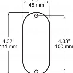 Peterson Mfg. V480A/R Oblong Quick-Mount Reflector 5 Peterson Mfg. V480A/R Oblong Quick-Mount Reflector -Automotive Sales Shop 2170059 60 3