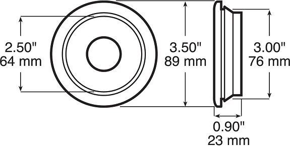 Peterson Mfg. 142-18 2 1/2" Grommet 2 Peterson Mfg. 142-18 2 1/2" Grommet - Image 2