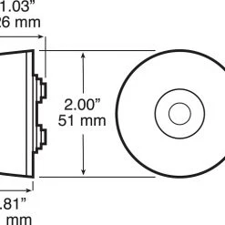 Peterson Mfg. 165 Piranha ® LED 2" Clearance & Side Marker Light 5 Peterson Mfg. 165 Piranha ® LED 2" Clearance & Side Marker Light -Automotive Sales Shop 2170804 803 2