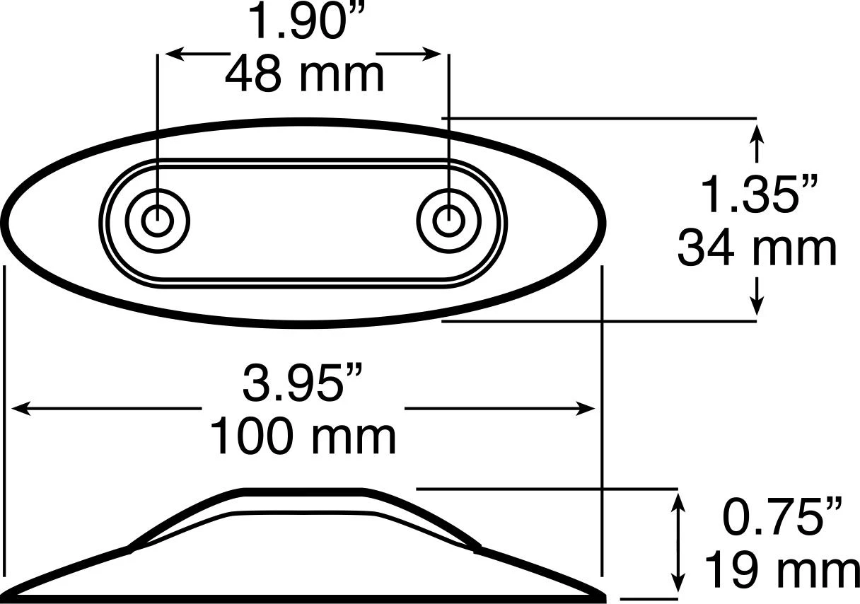Peterson Mfg. V168XA/XR Piranha LED Slim-Line Mini Clearance & Side Marker Lights 2 Peterson Mfg. V168XA/XR Piranha LED Slim-Line Mini Clearance & Side Marker Lights - Image 2