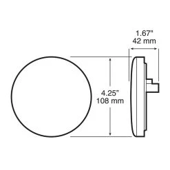 Peterson Mfg. V826KR-7 4" Round LED Stop, Turn & Tail Light -Automotive Sales Shop 2171255 2 3