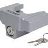 Curt Mfg. Grey Aluminum Trailer Coupler Lock, Fits Most 2", 1-7/8" Couplers