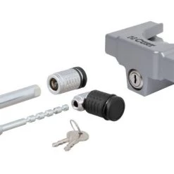 Curt Mfg. Hitch & Coupler Lock Set (2" Receiver, 1/2" - 2-1/2" Latch, 1-7/8" & 2" Lip)