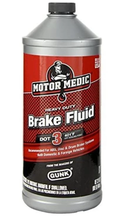 Motor Medic DOT 3 Heavy Duty Brake Fluid 32oz. 1 Motor Medic DOT 3 Heavy Duty Brake Fluid 32oz.