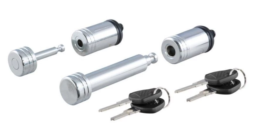 Curt Mfg. Chrome Hitch & Coupler Lock Set 1 Curt Mfg. Chrome Hitch & Coupler Lock Set