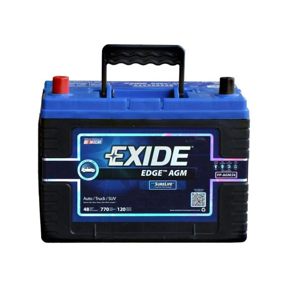 Exide Edge AGM 34 Automotive Battery 1 Exide Edge AGM 34 Automotive Battery