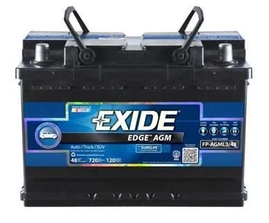 Exide Edge AGM L3/48 Automotive Battery 1 Exide Edge AGM L3/48 Automotive Battery
