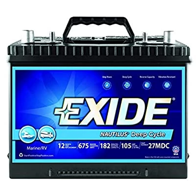 Exide Nautilus Deep Cycle Marine Battery 27-MDC 1 Exide Nautilus Deep Cycle Marine Battery 27-MDC