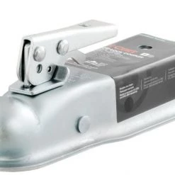 Curt Mfg. 2" Straight-Tongue Coupler with Posi-Loc,k 2-1/2" Channel