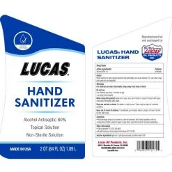 Lucas Oil Hand Sanitizer -Automotive Sales Shop 27220021 2