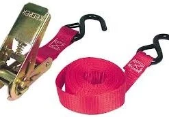 Keeper 10' x 1" Ratchet Tie-Down w/ S-Hooks, 2 pack