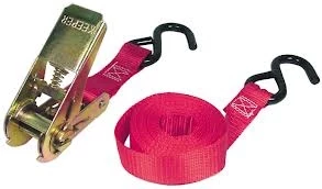 Keeper 10' x 1" Ratchet Tie-Down w/ S-Hooks, 2 pack 1 Keeper 10' x 1" Ratchet Tie-Down w/ S-Hooks, 2 pack