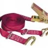 Keeper 16' x 1" Ratchet Tie-Down w/ Double J-Hooks