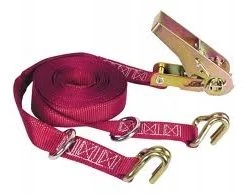 Keeper 16' x 1" Ratchet Tie-Down w/ Double J-Hooks