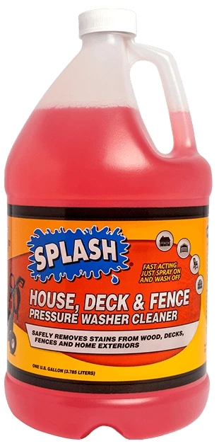 Splash Pressure Washer Concentrate - House, Deck, & Fence Wash 1 Splash Pressure Washer Concentrate - House, Deck, & Fence Wash