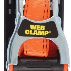 Erickson Pro Series 1" x 15' Web Clamp Ratcheting Tie-Down Strap - Orange