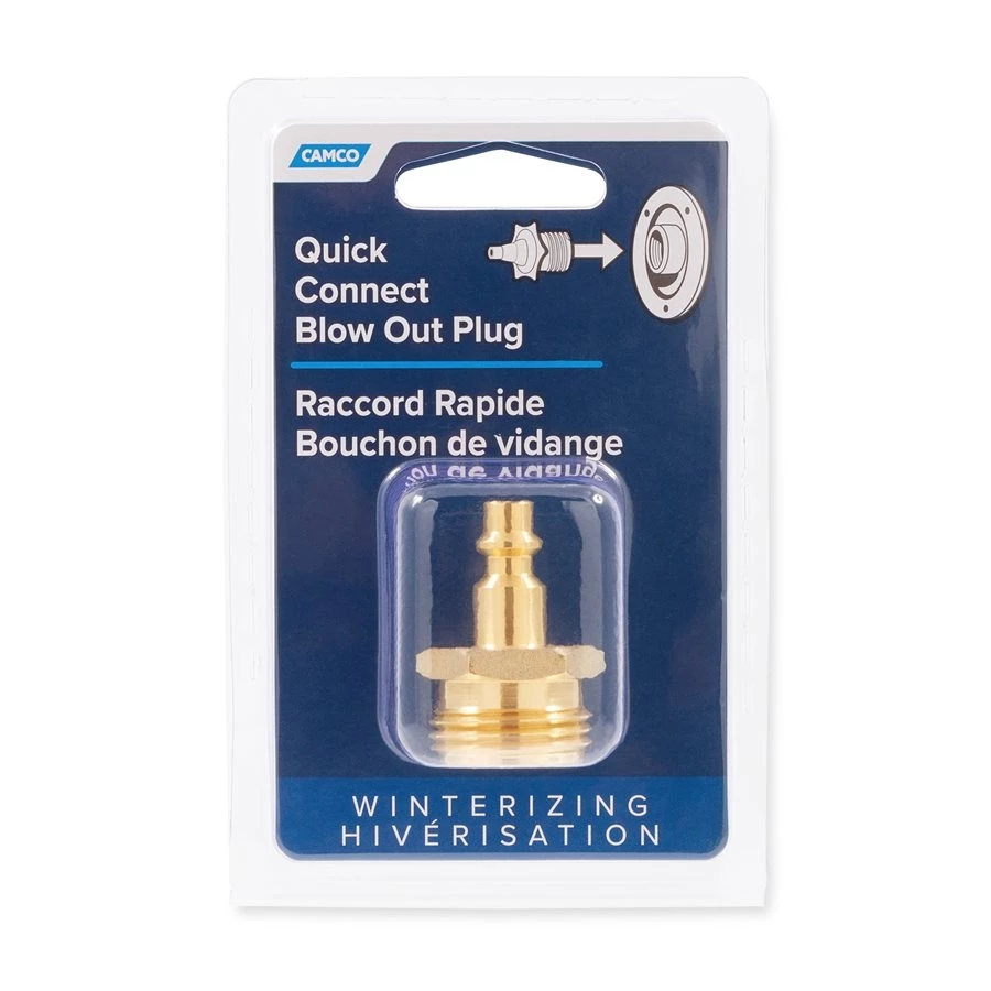 Camco Quick Connect Brass Blow Out Plug 5 Camco Quick Connect Brass Blow Out Plug - Image 5