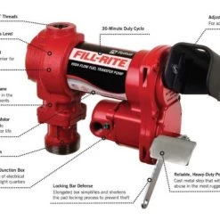 Fill-Rite FR1210H 12 Volt DC Pump with Hose and Manual Nozzle -Automotive Sales Shop 33340009 2