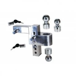 Uriah Aluminum Adjustable Hitch Mount 6" Drop