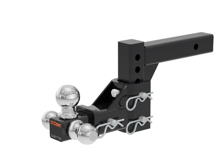 CURT ADJUSTABLE TRI-BALL MOUNT (2" SHANK, 1-7/8", 2" & 2-5/16" BALLS) #45799 1 CURT ADJUSTABLE TRI-BALL MOUNT (2" SHANK, 1-7/8", 2" & 2-5/16" BALLS) #45799