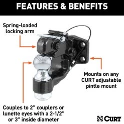 Ball & Pintle Hitch (2" Ball, 10,000 Lbs. Ball Capacity) -Automotive Sales Shop 35180559.2